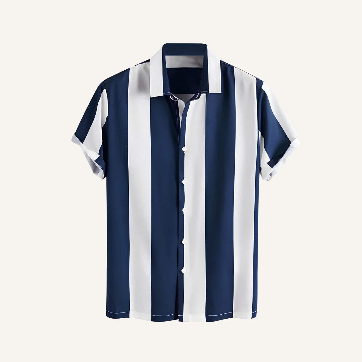 Camisa de Hombre de Rayas Azules Verza