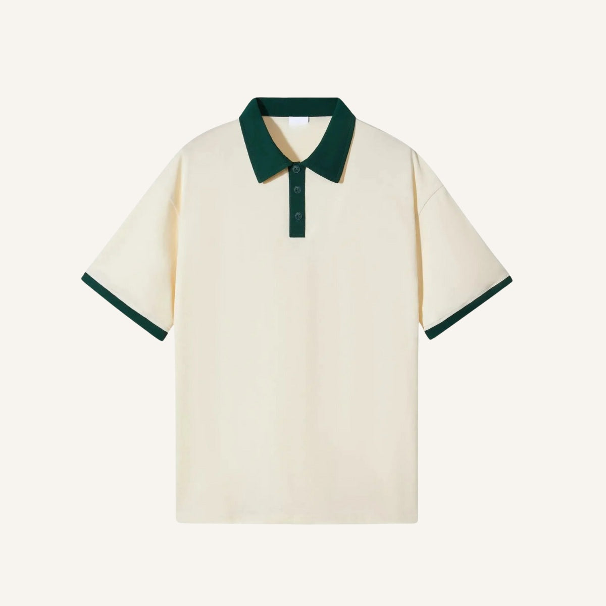 Camisa Polo Lisa de Algodón para Hombre Old Money Vittore