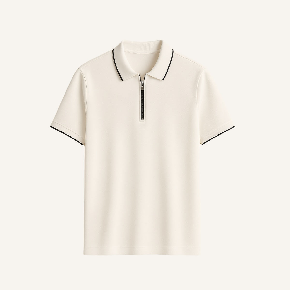 Camisa Polo con Cremallera para Hombre Old Money Manttan