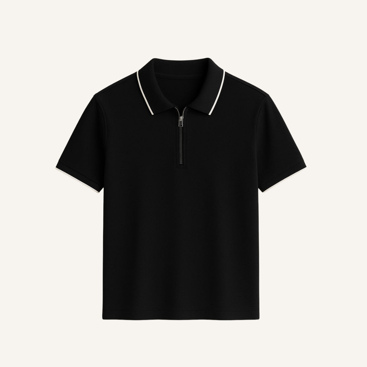 Camisa Polo con Cremallera para Hombre Old Money Manttan
