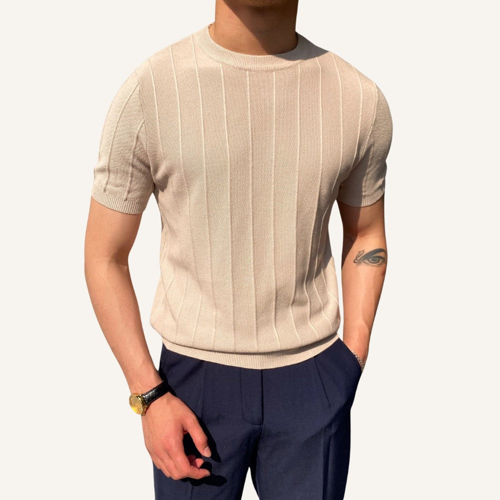 Camiseta de Punto Texturizado para Hombre Old Money Belgrano