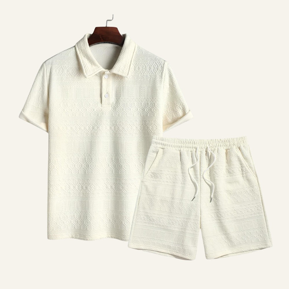 Conjunto para Hombre Old Money Jacquard Geometrik