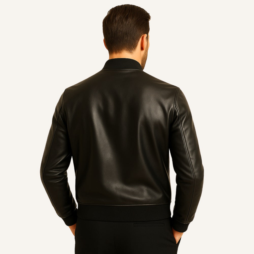 Compra 1 y llévate 2 – Chaqueta de Cuero para Hombre Gran Nero