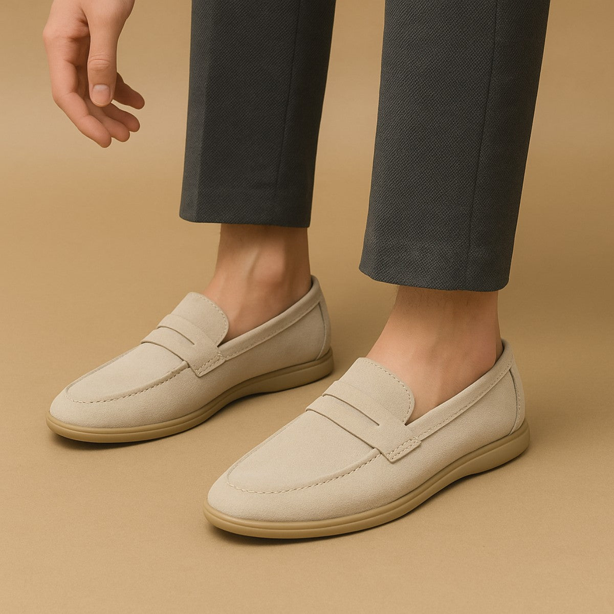 Mocasín Loafer de Ante Master para Hombre