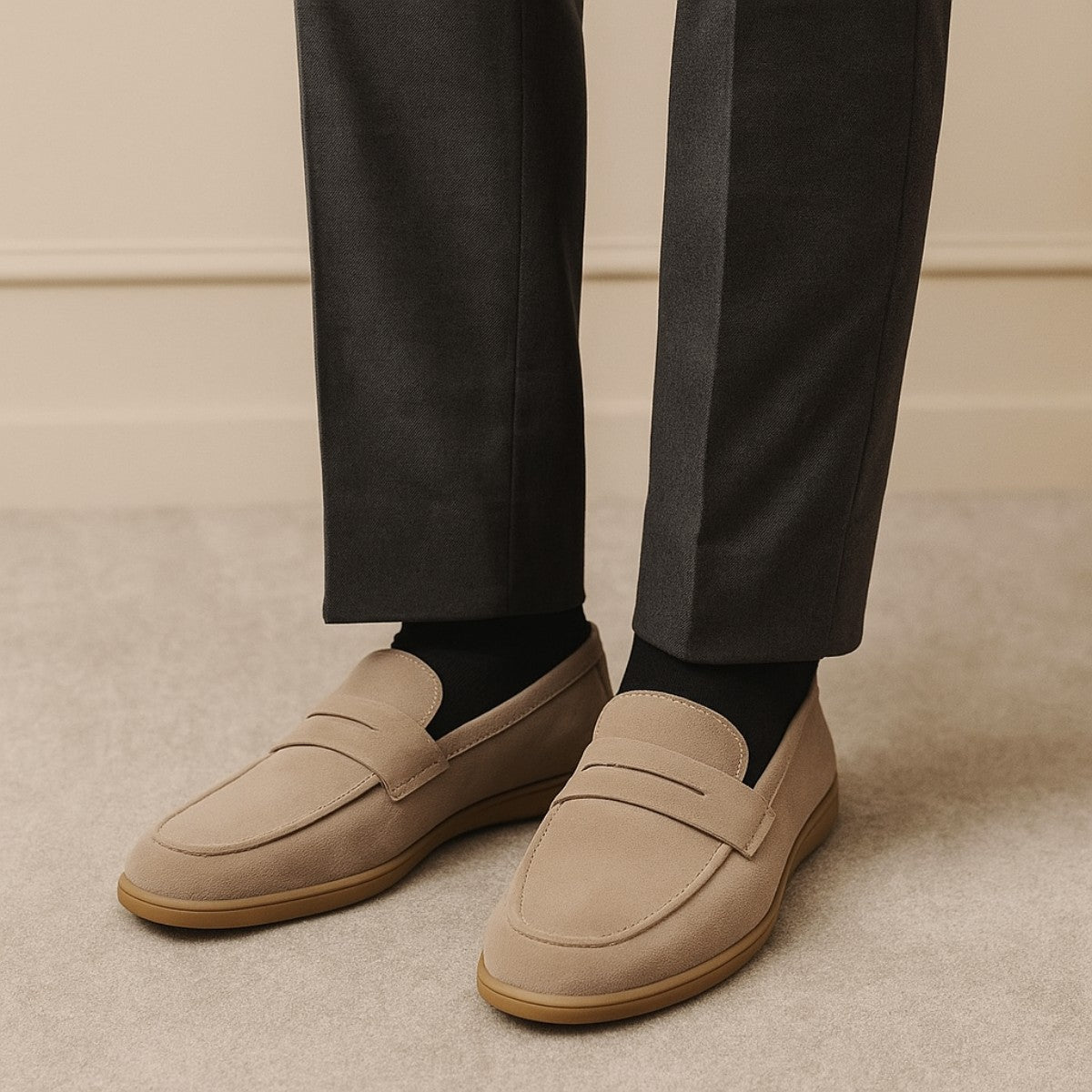 Mocasín Loafer de Ante Master para Hombre