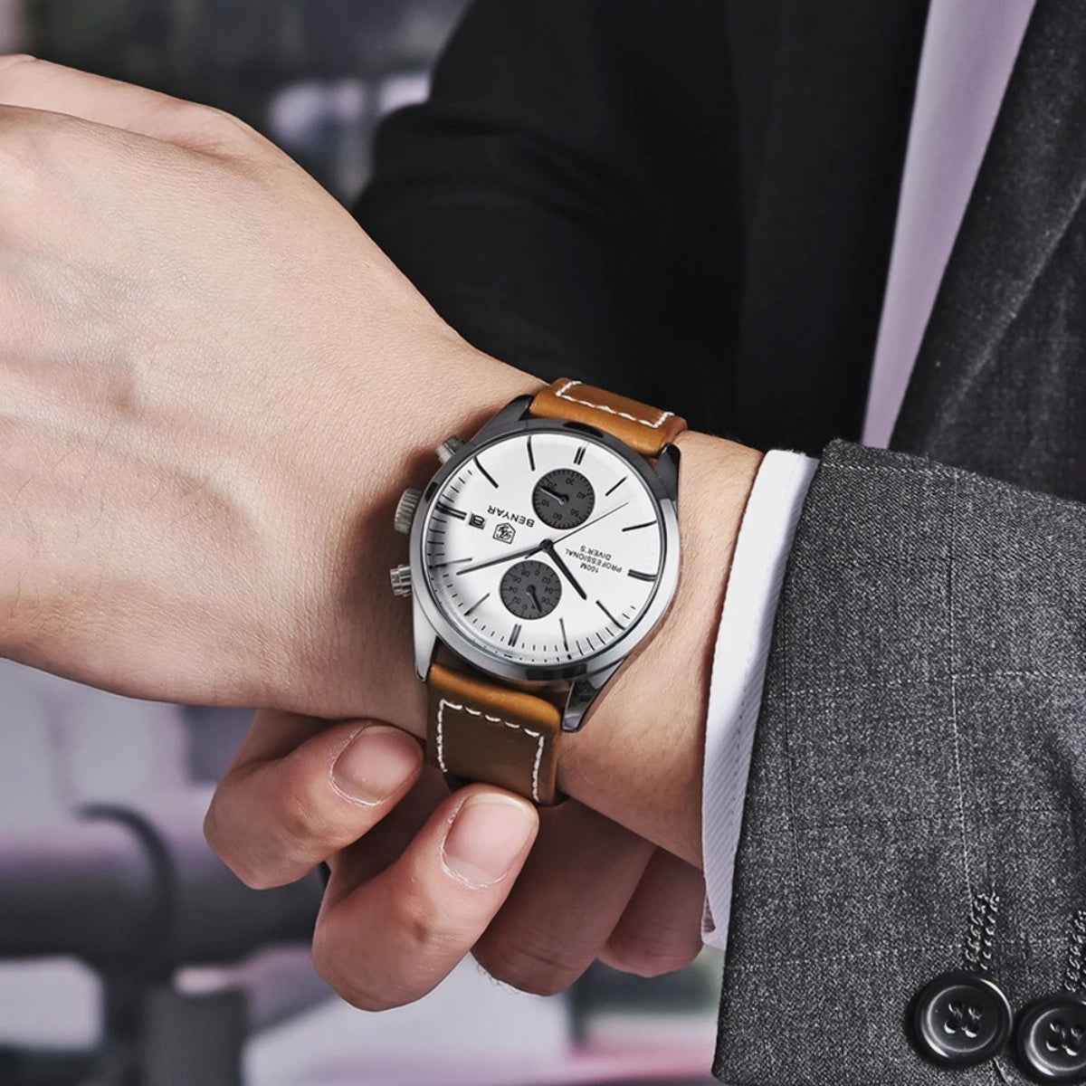 Reloj de Cuero Classic Civano para Hombre