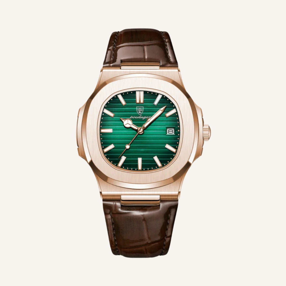 Reloj de Cuero Marrón Luxe Civano