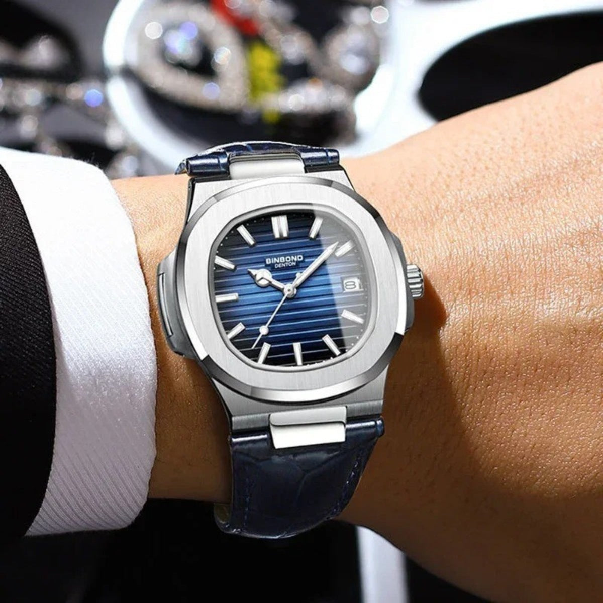 Reloj de Cuero Marrón Luxe Civano
