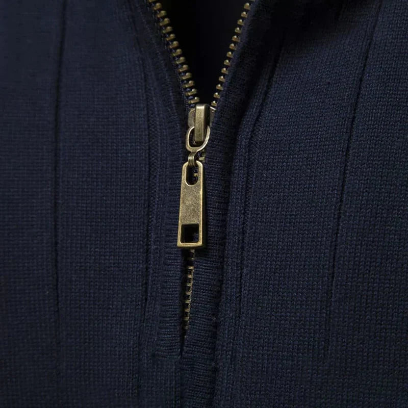 Suéter de Cuello Alto con Cremallera para Hombre Verri