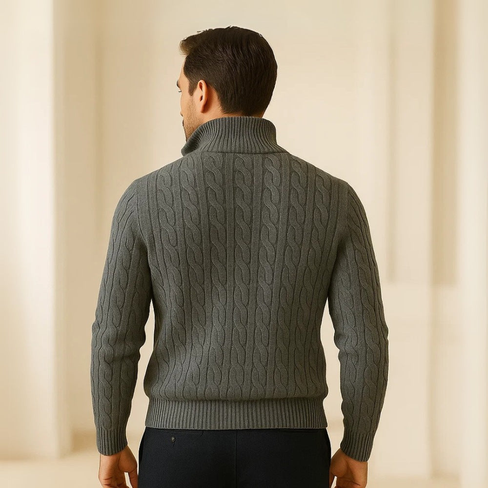 Compra 1 y llévate 2 – Suéter de Cuello Alto con Medio Cierre para Hombre Fontaine