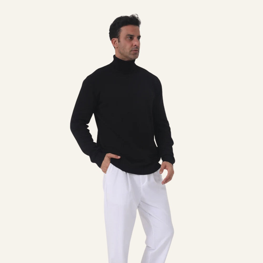 Suéter de Cuello Alto para Hombre Old Money Milani