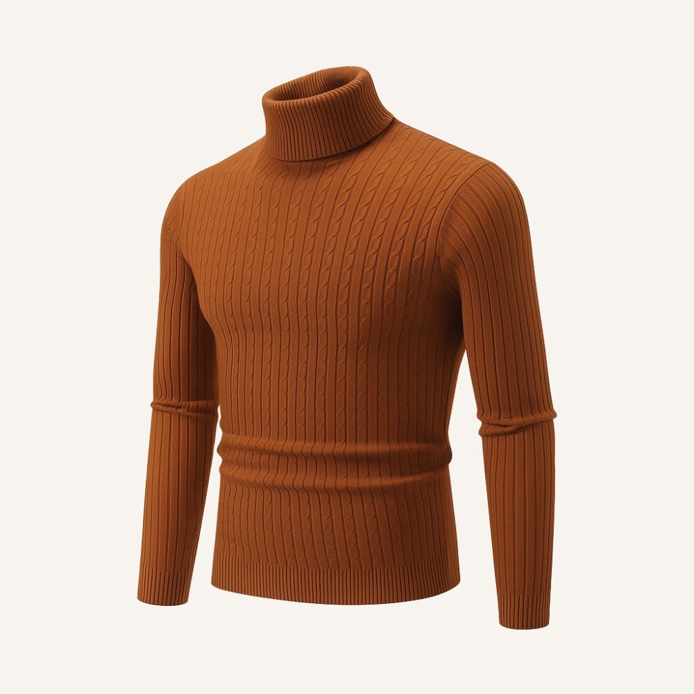 Suéter de Cuello Alto para Hombre Old Money Rizzo