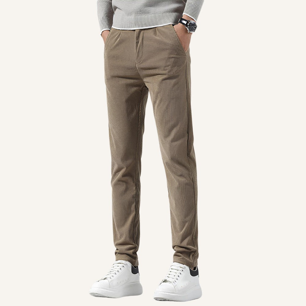 Pantalón de Terciopelo Slim Fit para Hombre Versailles