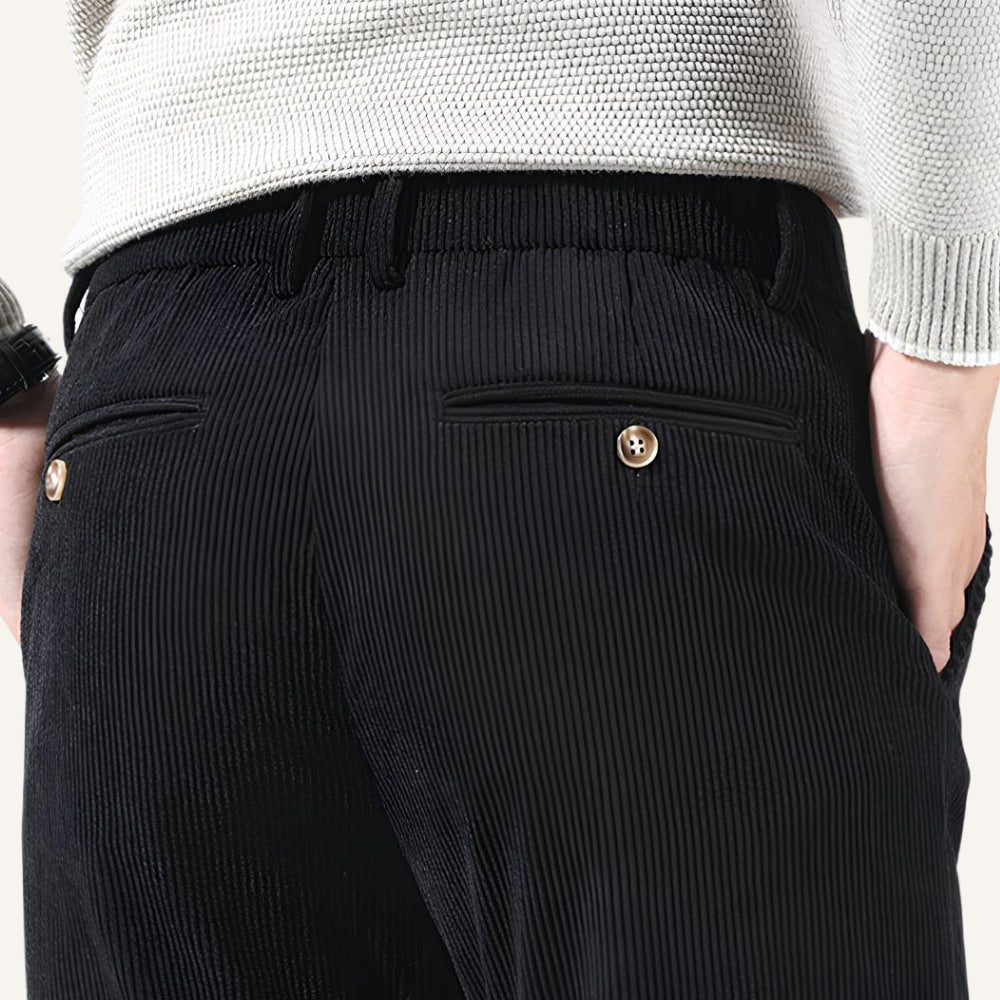 Pantalón de Terciopelo Slim Fit para Hombre Versailles