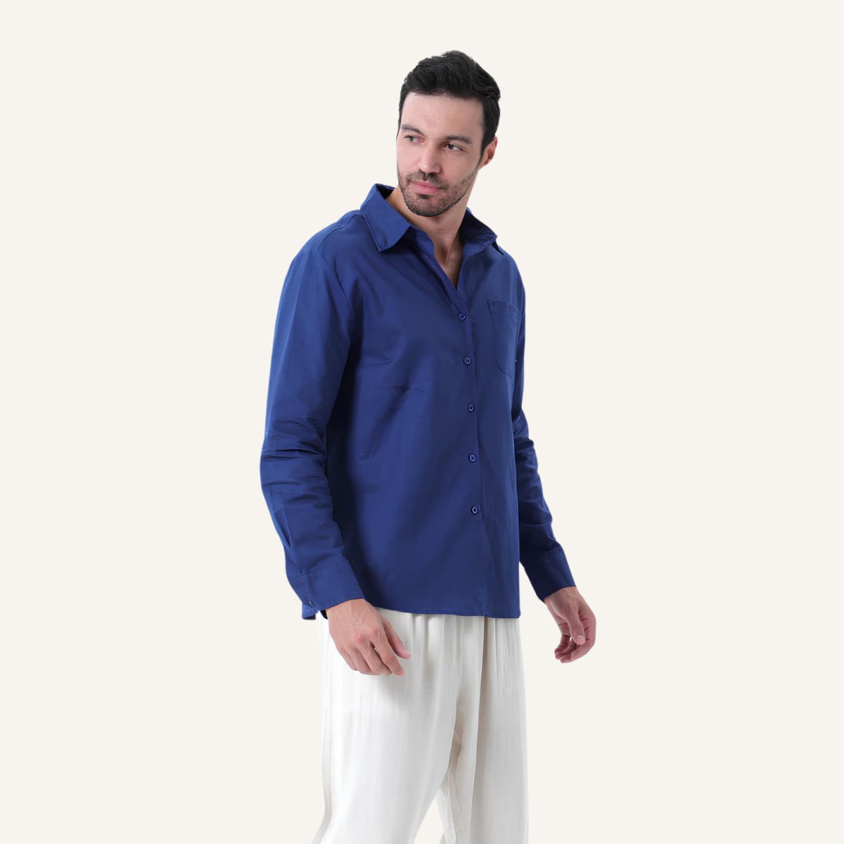 Camisa de Lino de Manga Larga para Hombre Milford
