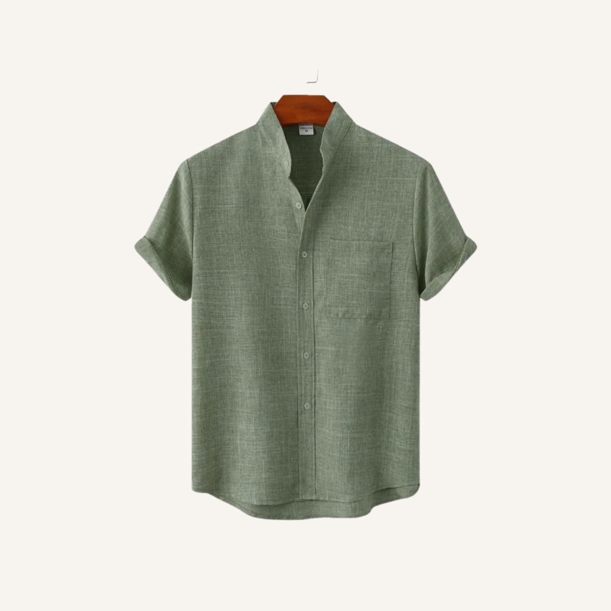 Camisa Casual Cuello Mao Beaumont para Hombre