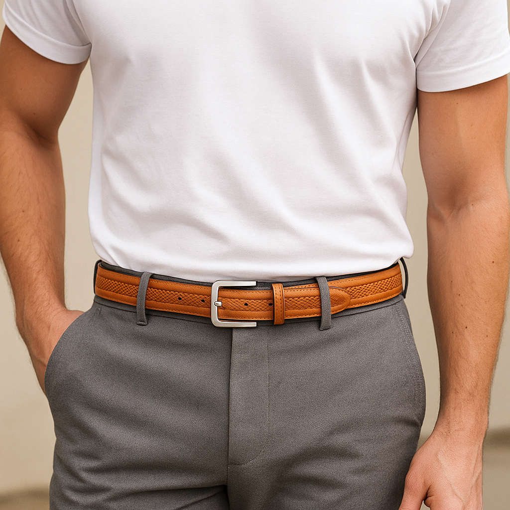 Cinturón de Cuero Civano West para Hombre