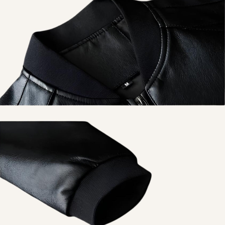 Compra 1 y llévate 2 – Chaqueta de Cuero para Hombre Gran Nero