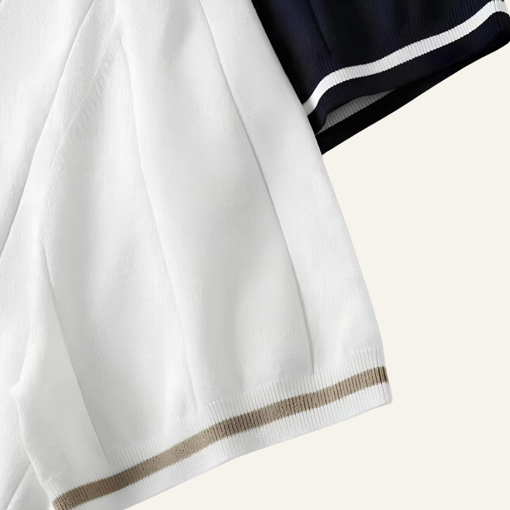 Compra 1 y llévate 2 – Camisa Polo para Hombre con Medio Cierre Old Money Valence