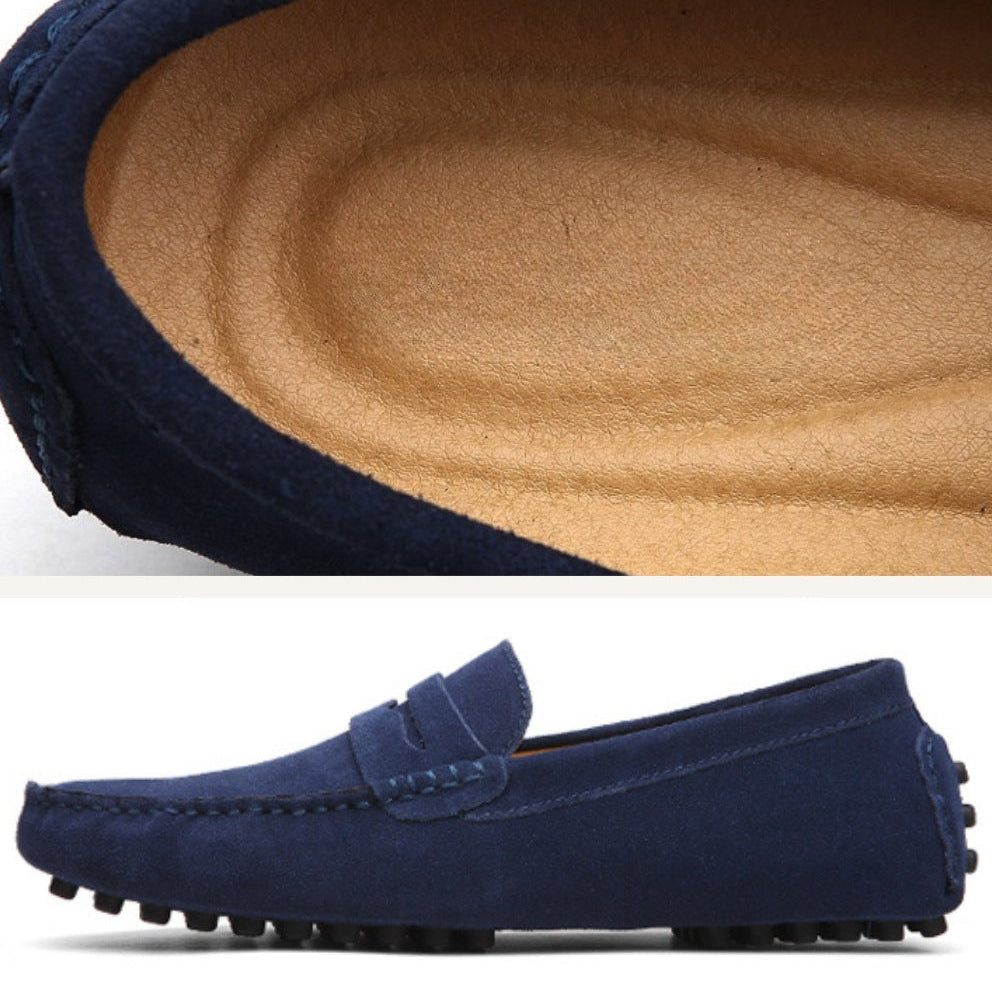 Mocasín Loafer Driver de Gamuza Cortez