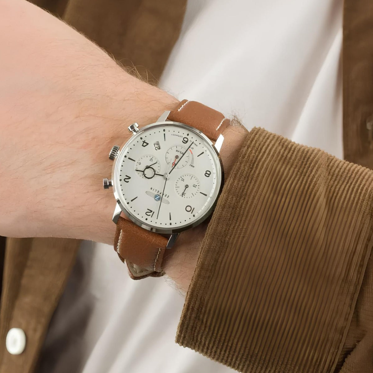 Reloj Cronógrafo Zeppelin White para Hombre