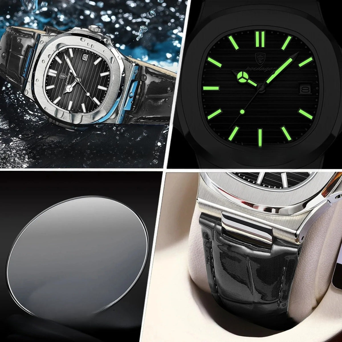 Reloj de Cuero Marrón Luxe Civano