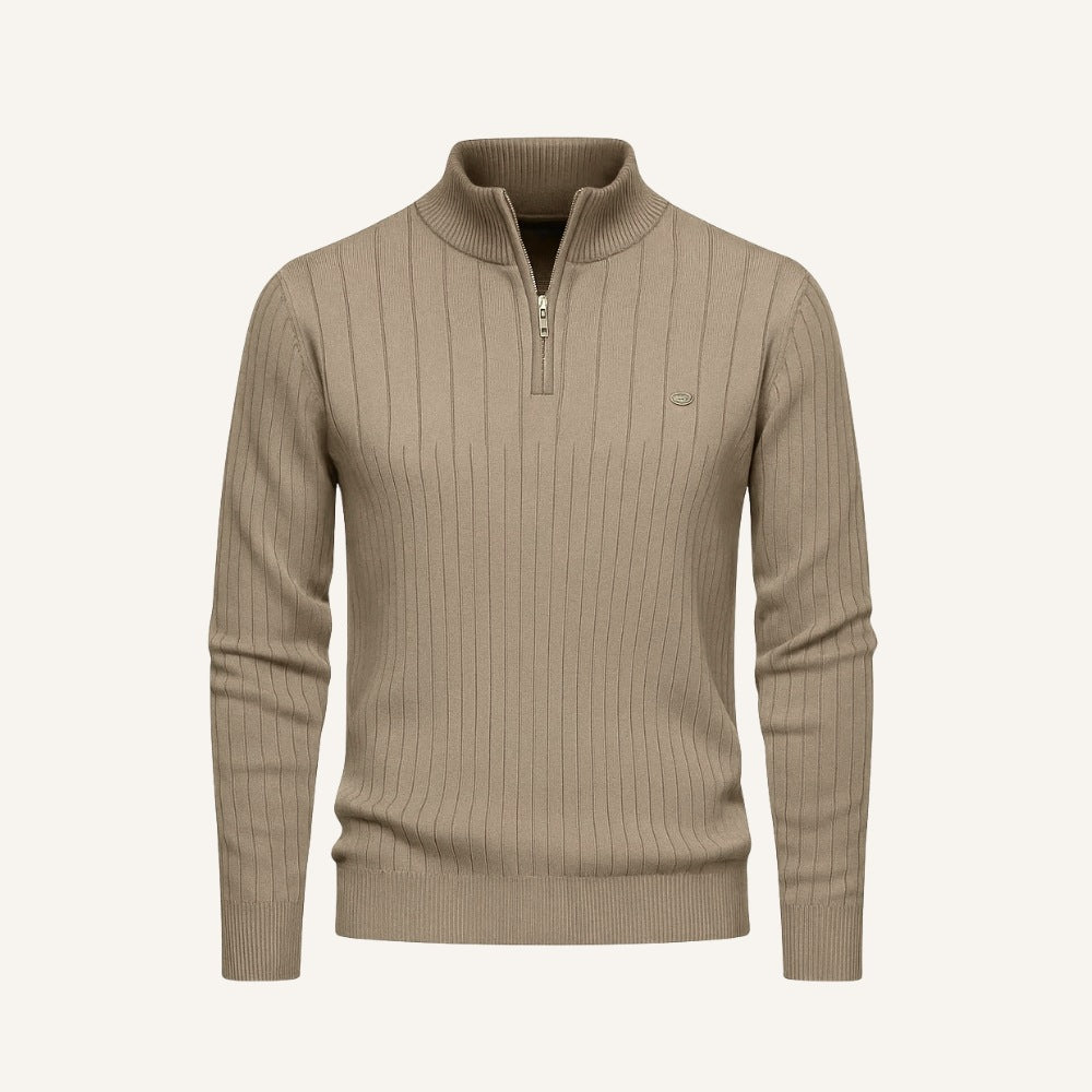 Suéter de Cuello Alto con Cremallera para Hombre Verri