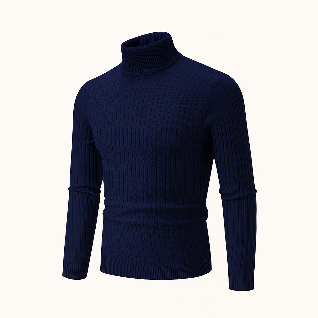 Suéter de Cuello Alto para Hombre Old Money Rizzo