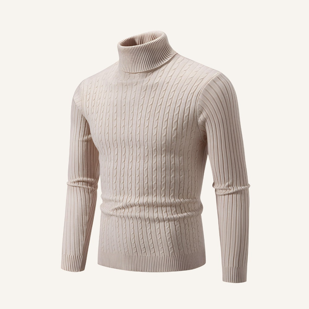 Suéter de Cuello Alto para Hombre Old Money Rizzo