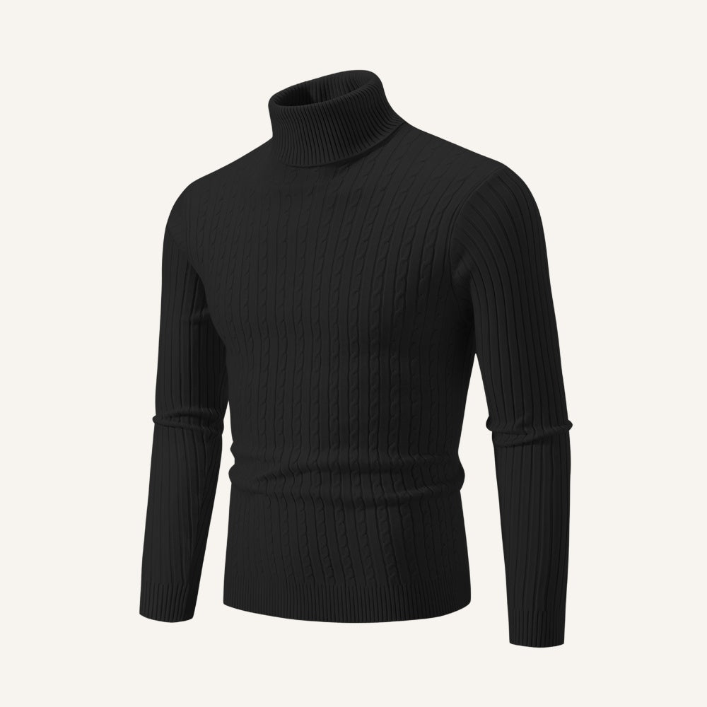 Suéter de Cuello Alto para Hombre Old Money Rizzo
